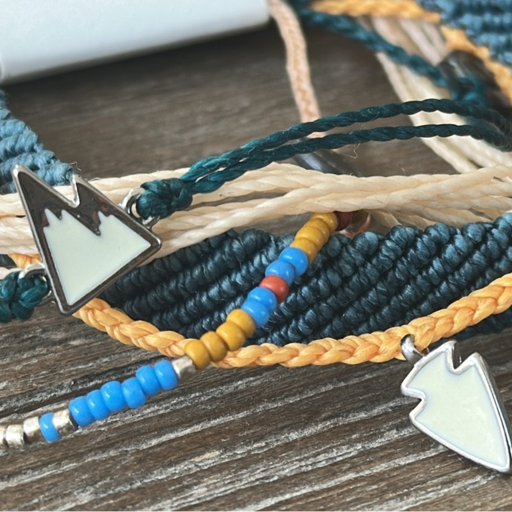 Pura Vida Multicolor Mountain Charm Bracelets